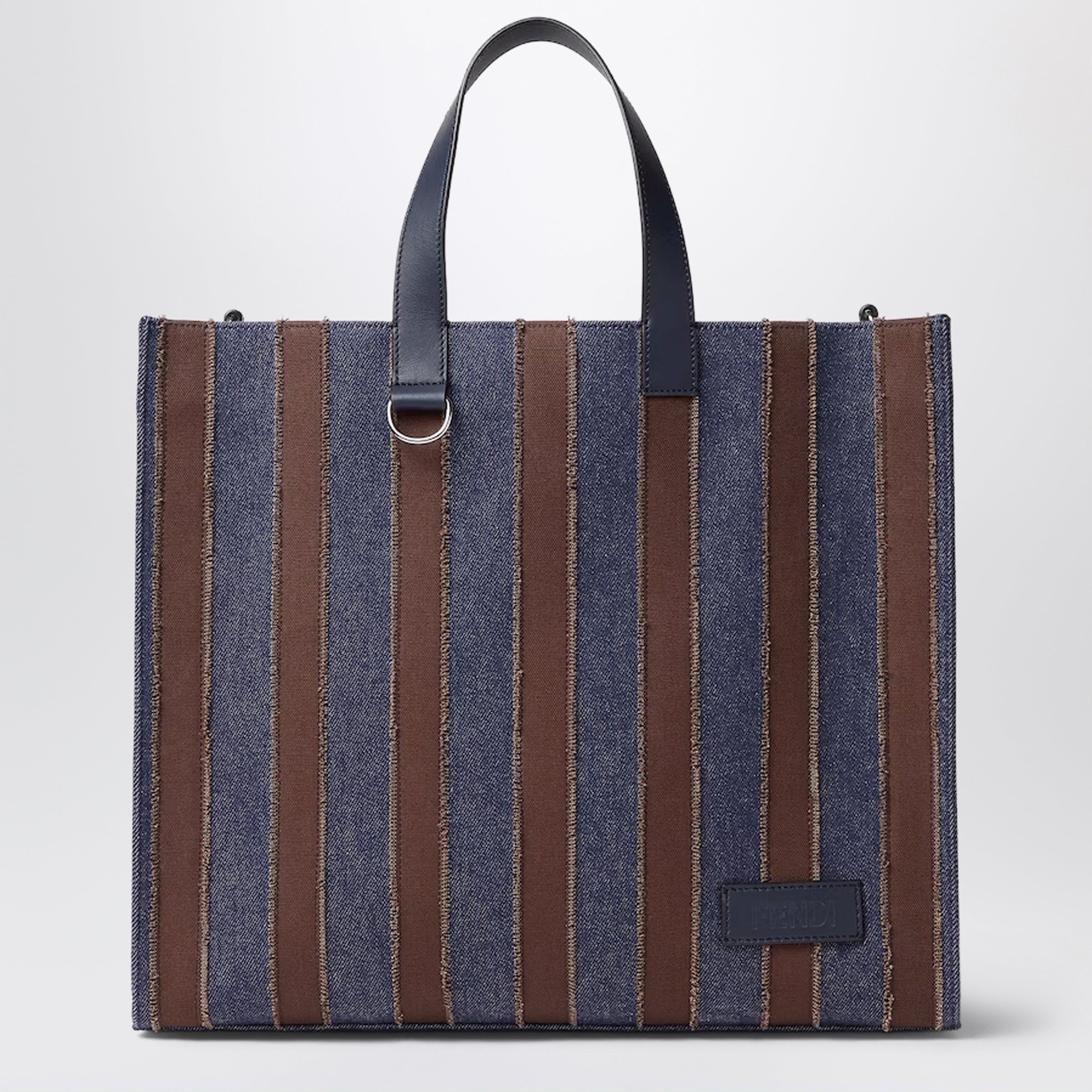 Fendi Pequin Dark Blue Denim Bag